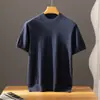 Camiseta de Punto Fino de Terciopelo Baicai 100% Cachemira Pura de Cuello Alto para Hombre, 26 Estilos, Tejido Fino de Punto para Primavera/Otoño, Capa Base de Negocios