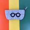 Bolsa Amazon portátil para gafas bolsa de fieltro bolsa para gafas de sol logo bolsa suave bolsa para gafas de sol bolsa con cremallera en stock
