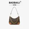 2025 Nuevo Bolso de Hombro Elegante de Alta Gama para Mujer Presbípica Bolso de Mano Bolso Cruzado Bolso de Axila Bolso Luna para Mujer