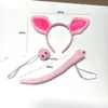 Disfraces de Cerdo Rosa Animal para Halloween de Venta Caliente Transfronteriza Diadema Linda Cerdo de Dibujos Animados Transfronterizo Accesorio de Cosplay