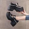 Mocasines Slip-On de Plataforma para Mujer, Nuevo Estilo Verano 2025, Talla Pequeña, Suela Gruesa, Aumento de Altura de 9 cm, Pantuflas Cerradas para Exteriores