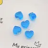 Accesorios para joyería DIY colgante transparente con forma de corazón colgante de corazón de melocotón colgante acrílico de amor collar llavero material decorativo