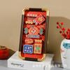 Estilo Chinês DIY Pintura Estéreo 3D Ano Novo Auspicioso Tendência Nacional Cultural e Criativo Recorte de Papel Escultura Moldura Decorativa Porta-Retrato de Mesa Atacado