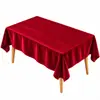 Mantel de terciopelo dorado, adecuado para hoteles, banquetes, bodas, conferencias, mesas rectangulares y expositores de ferias comerciales.