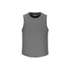 Colete sem mangas liso texturizado estilo americano novo de verão 2026 Yidao Vintage para homens, camiseta casual fresca e simples
