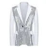 Ventas directas transfronterizas de ropa formal para hombre: blazer de lentejuelas, traje, atuendo de discoteca, atuendo de anfitrión y chaqueta de estudio