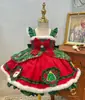 Vestido de Princesa Reno Navideño para Niñas Invierno Nuevo Manga Larga Cálido Lolita Vestido de Cumpleaños Infantil Vestido de Invierno