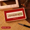 Marcadores de Livro Metálicos Personalizados em Estilo Chinês Clássico, Conjunto de Caixa de Presente Exquisita de Alta Qualidade, Clipes de Livro Vazados Culturais e Criativos, Presente de Alta Qualidade