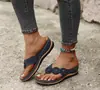 Transfronterizo 2021 Verano Europeas y Americanas Cuñas Retro Florales Súper Cómodas Punta Redonda Chanclas Sandalias Casuales para Mujer Chanclas