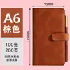 Cuaderno A6 con Tacto de Piel, Bloc de Notas de Negocios, Personalizable con Logo, Cuaderno de Bolsillo Portátil, Portalápices A6, Cuaderno Pequeño con Cierre Magnético