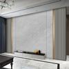Rejilla de Tela para Pared con Patrón de Piedra Mármol 18D Decoración de Papel Tapiz para Pared de Fondo de TV de Sala de Estar Película y Televisión Simple