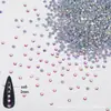 Nuevo Taladro de Fondo Plano para Arte de Uñas Super Brillante Multicorte Vidrio Redondo Taladro Decoración Uña Taladro Brillante Lavable Difícil de Quitar Fondo Caliente