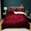 Venta caliente transfronteriza Serie de personalidad mecánica Impresión digital Juego de cama de tres piezas Amazon Comercio Exterior venta al por mayor de textiles para el hogar