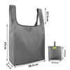 Bolsa de Compras Impermeable de Nailon Oxford Plegable Portátil de Poliéster Oxford Tela Protección Ambiental Publicitaria con Logo Impreso Bolsa para Vasos