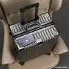 Maleta con Marco de Aluminio Exclusiva de Douyin Resistente y Duradera Maleta de Viaje con Ruedas Giratorias Maleta de Viaje Gran Capacidad Caja con Cerradura de Combinación