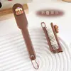 Pente dobrável portátil de capivara fofa de desenho animado, pente de cabelo, para estudante, casa, dormitório, dentes macios, pente alisante, pente de plástico