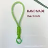 Lanyard para Teléfono Móvil Llavero Funda de Teléfono Correa Anti-Pérdida Malla Hecho a Mano Versátil Correa para Botella de Agua Decoración Llave de Coche