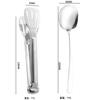 Juego de Cuchara para Servir y Pinza para Barbacoa de Acero Inoxidable 304, Pinza para Barbacoa de Cuchara Compartida, Pinza para Pan y Alimentos, Suministros de Hotel