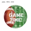 Super Bowl Fútbol Americano Fiesta de Cumpleaños Infantil Vajilla Platos de Papel Servilletas de Papel Mantel Decoración Artículos para Fiesta