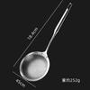 Colador de acero inoxidable 304 para cocina doméstica, colador de pimienta frita con orificio denso para fugas, cuchara para albóndigas, colador con mango de madera para ollas calientes.