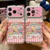 Funda de teléfono con temática de gato adecuada para iPhone 16 Pro Max y Apple 17, funda electrochapada de cambio instantáneo