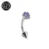 Nuevo Anillo para Ceja Banana de Titanio G23 de Amazon, Stud para Ceja, Bolas de Garra de Dragón, Joyería para Piercing de Aleación de Titanio F136 Anillo para Ceja
