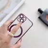 Nova Capa de Telefone Magnética Galvanizada iPhone 17 16 Transfronteiriça 12 Película para Lente 14 Pro Compatível 15 Transparente 17 Air