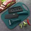 Juego de cuchillos de cocina de acero inoxidable cuchillo de fruta para el hogar pelador cuchillo de cocina tabla de cortar juego de cinco piezas cuchillo al por mayor
