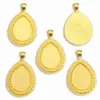 Acessórios para Joias DIY de Liga Pedra do Tempo Base em Forma de Gota Pulseira Chaveiro Pingente Decorativo C113