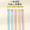 Palillos Domésticos de Aleación Estilo Chino, 5 Pares, Diseño de Dibujos Animados Estilo Japonés, Una Persona Un Par, para Comer Individualmente, Resistentes al Calor, Universales
