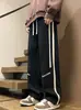 Nuevos pantalones casuales de otoño e invierno para hombre, marca de tendencia estilo americano, pantalones holgados de pierna recta, pantalones largos deportivos versátiles de pierna ancha, ropa para hombre