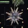 Natal Transfronteiriço Novo Pingente Acrílico Transparente com Lantejoulas Rena Floco de Neve Árvore de Natal Enfeites de Decoração Festiva