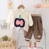 Conjunto de Primavera y Otoño para Niñas Chaleco de Moda Suéter Conjunto de Tres Piezas Moda Linda Moderna Ropa para Bebés Niñas Niños Venta al por Mayor