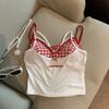 Tiro Real Precio Real Camisola Falsa de Dos Piezas para Mujer con Almohadillas en el Pecho y Top de Tubo Básico con Espalda Bonita
