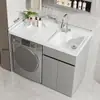 Gabinete de lavandería para balcón con fregadero integrado y tabla de lavar, gabinete para lavadora de carga frontal, combinación de gabinetes de baño, venta al por mayor de fábrica