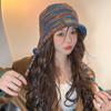 Gorro de lana nuevo para mujer, otoño e invierno, sencillo, combinable, cálido, estilo coreano, para parejas, para el campus.