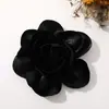 Estilo Francês Vintage Cetim Floral Tridimensional Tecido Flor Grande DIY Feito à Mão Versátil Grampo de Cabelo Acessório de Cabelo Acessórios para Roupas Atacado