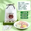 Capa de Filme Plástico Descartável para Cozinha Cobertura Doméstica de Grau Alimentício para Geladeira Cobertura de Vegetais Filme Plástico Elástico e Espessado com Boca Elástica