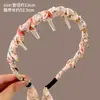 Diadema de cinta floral para niños, accesorio para el cabello integrado para niñas, diseño versátil de corona alta, antideslizante y cómodo de llevar