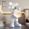 Figura de astronauta, pequeña decoración para sala de estar, mueble de vino, decoración del hogar, lámpara de noche de astronauta de escritorio, regalo