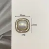 Plato Sencillo de Flor de Diamante Aleación de Perla Mabe Accesorios Versátil Sirena Joyería Elegante Bolsa Accesorios para Ropa