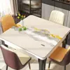 Nuevo Mantel Cuadrado Estilo Chino, Impermeable y a Prueba de Aceite, Mantel Protector de Escritorio de los Ocho Inmortales, Estilo Nacional, Lujo Ligero, Sensación de Alta Gama, Mantel Cuadrado