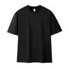 [Camiseta de Algodón Tecnológico] Algodón de Xinjiang Puntada Triple 7A Antibacteriana y Antiácaros Corte Holgado Color Sólido Casual Camiseta de Manga Corta para Niños
