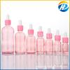Botella de Vidrio Rosa para Aceite Esencial Transfronteriza 5-100ml Botella Gotero de 30ml Botella de Esencia Botella Dispensadora de Aceite Esencial Cosmético