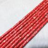 Variedad Transfronteriza de emperadores turquesa africano 2*4mm espaciador cuenta redonda lisa pulsera de mano diy accesorios para collar venta al por mayor