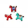 Hazte Rico Pronto, Broche Año Zodiacal Caballo, Pin Femenino de Alta Gama, Broche de Moda, Accesorio para Ropa, Regalo de Año Nuevo