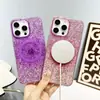 Funda Magnética Brillante de Fragmento para Teléfono Móvil para Apple 16promax Tendencia 15 Caída 11 Moda 16 Creativo 12