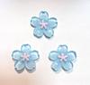 Flor transparente de cristal de cinco pétalos DIY pegamento de crema accesorios para joyería refrigerador carcasa de teléfono tocado pinza para el pelo venta al por mayor