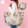 Bolsas de Mano Tejidas Personalizadas Transfronterizas en Stock, Bolsas de Compras Tejidas Regalo Creativo, Bolsas Tejidas Impermeables Laminadas de Gran Capacidad