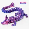 [Ventas Directas de Fábrica] Juguete Impreso en 3D Dragón de Cristal Completamente Articulado Móvil Dragón de Huevo Colorido Regalo Adornos Hechos a Mano
